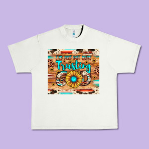 I'm Just Out Here Trusting God Urban Heavy Tee Designed By Jahusdesignshop