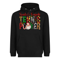 Black Santa's Favorite Tennis Player For Christmas Heavyweight Hoodie - FaDigitalArtStudio