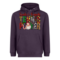 Plum Santa's Favorite Tennis Player For Christmas Heavyweight Hoodie - FaDigitalArtStudio