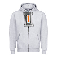 Heather Grey marker 1 chain fa element Zipper Hoodie - FaDigitalArtStudio
