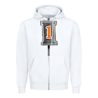 White marker 1 chain fa element Zipper Hoodie - FaDigitalArtStudio