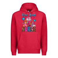 Cardinal One Loved Nurse Valentines Day Frappe Coffee Premium Hoodie - FaDigitalArtStudio