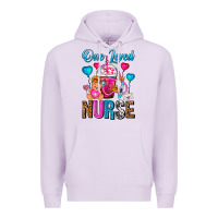 Lilac One Loved Nurse Valentines Day Frappe Coffee Premium Hoodie - FaDigitalArtStudio