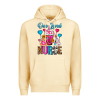 Pina Colada One Loved Nurse Valentines Day Frappe Coffee Premium Hoodie - FaDigitalArtStudio