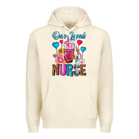Sandshell One Loved Nurse Valentines Day Frappe Coffee Premium Hoodie - FaDigitalArtStudio