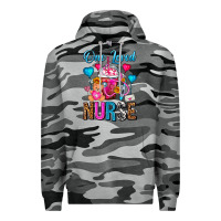 Slate Camo One Loved Nurse Valentines Day Frappe Coffee Premium Hoodie - FaDigitalArtStudio