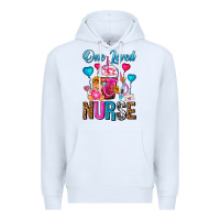 White One Loved Nurse Valentines Day Frappe Coffee Premium Hoodie - FaDigitalArtStudio