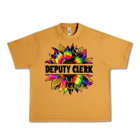 Peanut Butter deputy clerk tie dye sunflower Urban Heavy Tee - Jasminsmagicworld