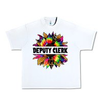 White deputy clerk tie dye sunflower Urban Heavy Tee - Jasminsmagicworld
