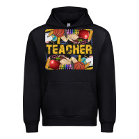 Black Western Teacher Black And Glitter Urban Hoodie - LillyAllenDesigns