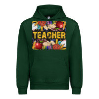 Forest Green Western Teacher Black And Glitter Urban Hoodie - LillyAllenDesigns