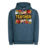 Pigment Midnight Navy Western Teacher Black And Glitter Urban Hoodie - LillyAllenDesigns