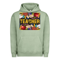 Pigment Oil Green Western Teacher Black And Glitter Urban Hoodie - LillyAllenDesigns