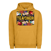 Pigment Peanut Butter Western Teacher Black And Glitter Urban Hoodie - LillyAllenDesigns