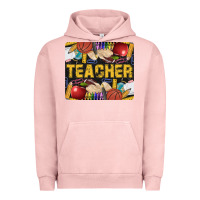 Pigment Salmon Western Teacher Black And Glitter Urban Hoodie - LillyAllenDesigns