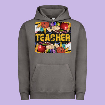 Western Teacher Black And Glitter Urban Hoodie Designed By Lillyallendesigns