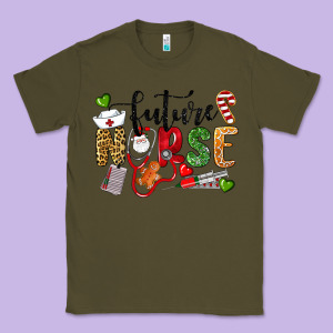 Chrismas Future Nurse Classic Tee Designed By Lillyallendesigns