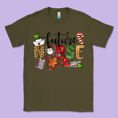 Chrismas Future Nurse Classic Tee Designed By Lillyallendesigns