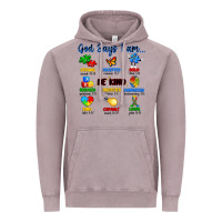 God Says I Am Autism Vintage Hoodie | Teevron