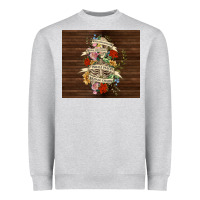 Heather Grey kinda emotional with skeleton Heavyweight Sweatshirt - TumblerDesignByShophia