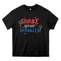 Black 4th of july america shake your sparkler Heavy Core Tee - MaliasSmallBusiness