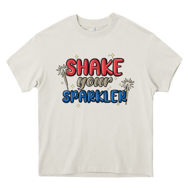 4th Of July America Shake Your Sparkler Heavy Core Tee by MaliasSmallBusiness | Teevron