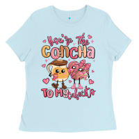 Baby Blue youre the concha to my cafecito mexican pan dulce Ladies Tee - MaliasSmallBusiness