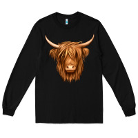 Black long haired cow Long Sleeve Tee - Jasminsmagicworld