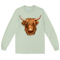 Matcha long haired cow Long Sleeve Tee - Jasminsmagicworld