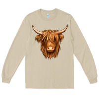 Mushroom long haired cow Long Sleeve Tee - Jasminsmagicworld