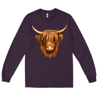 Plum long haired cow Long Sleeve Tee - Jasminsmagicworld