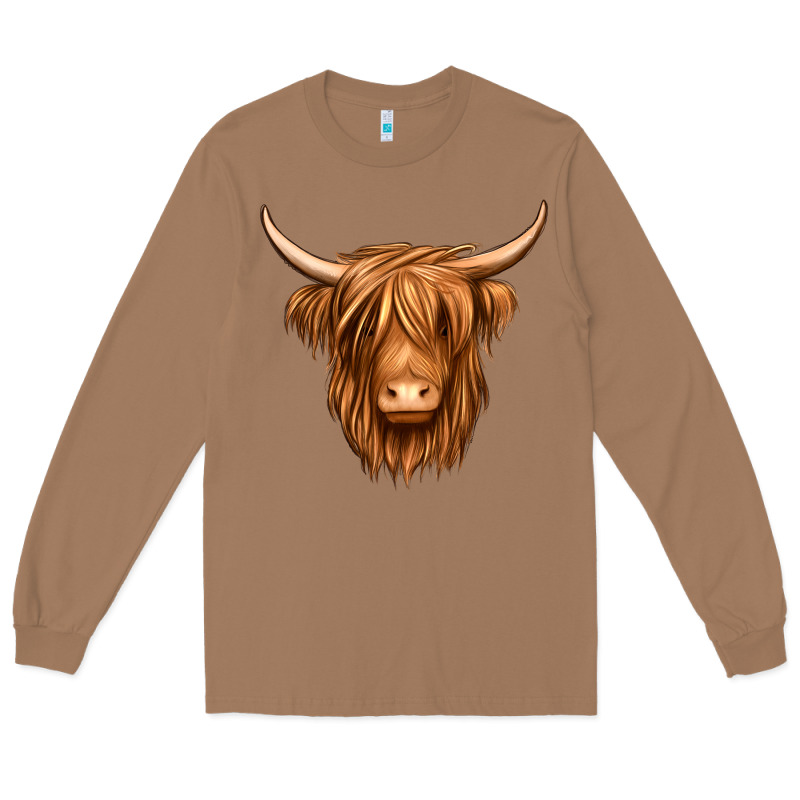 Long Haired Cow Long Sleeve Tee by Jasminsmagicworld | Teevron