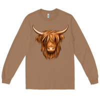 Toasted Coconut long haired cow Long Sleeve Tee - Jasminsmagicworld