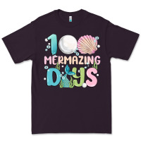 Plum 100 mermazing days Premium Tee - MaliasSmallBusiness