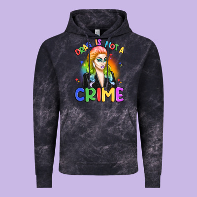Drag Is Not A Crime Vintage Hoodie Designed By Artiststas