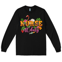Black Nurse off duty Long Sleeve Tee - NancyCooperArtShop