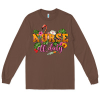Chestnut Nurse off duty Long Sleeve Tee - NancyCooperArtShop