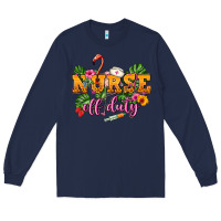 Navy Nurse off duty Long Sleeve Tee - NancyCooperArtShop