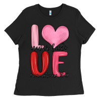 Black love never fails valentine s day Ladies Tee - MaliasSmallBusiness