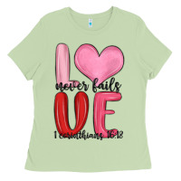 Matcha love never fails valentine s day Ladies Tee - MaliasSmallBusiness