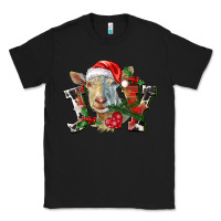 Black Joy Christmas Goat Classic Tee - LillyAllenDesigns