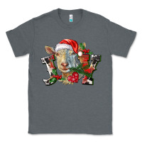 Charcoal Heather Joy Christmas Goat Classic Tee - LillyAllenDesigns