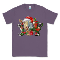 Lavender Joy Christmas Goat Classic Tee - LillyAllenDesigns
