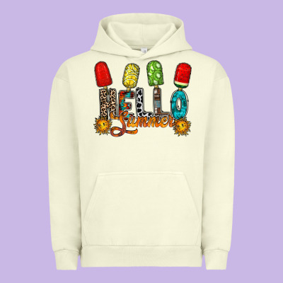 Hello Summer Urban Hoodie Designed By Racoondesign