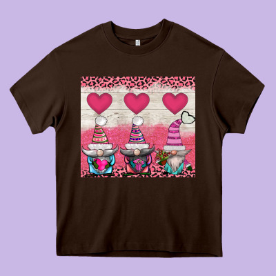 V.d 3 Gnomes And Hearts Heavy Core Tee Designed By Adodesignshop
