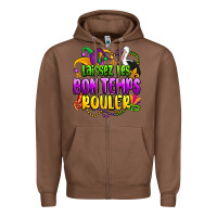 Chestnut laissez les bon temps rouler olivia Zipper Hoodie - OliviaCreatesArt