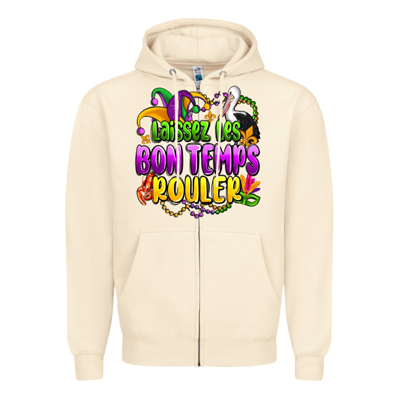 Laissez Les Bon Temps Rouler Olivia Zipper Hoodie by OliviaCreatesArt | Teevron