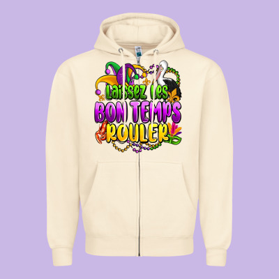 Laissez Les Bon Temps Rouler Olivia Zipper Hoodie Designed By Oliviacreatesart