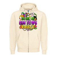 Sandshell laissez les bon temps rouler olivia Zipper Hoodie - OliviaCreatesArt