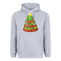Heather Grey green chocolate christmas cookie cake Heavyweight Hoodie - FaDigitalArtStudio